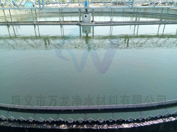 造纸厂污水处理现场